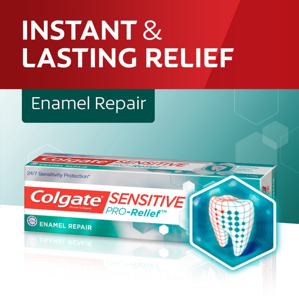 Colgate Sensitive Pro Relief Toothpaste 110g. 1Free1