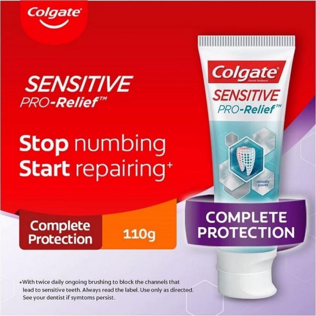 Colgate Sensitive Pro Relief Toothpaste 110g. 1Free1