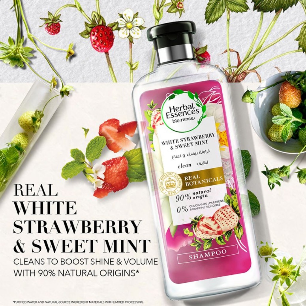 Herbal Essences Clean White Strawberry and Sweet Mint Shampoo 240ml.