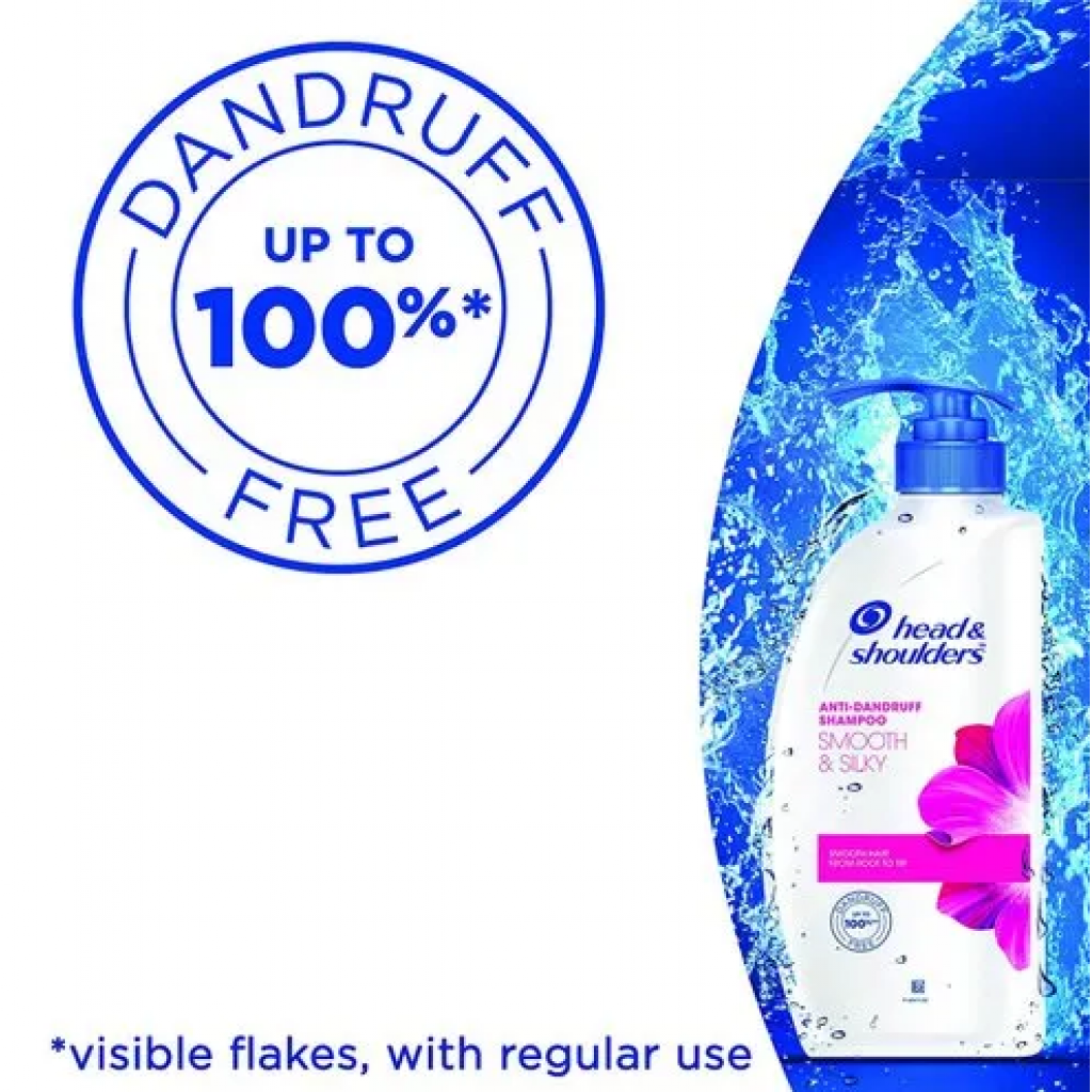 Head and Shoulders Smooth and Silky Shampoo 370ml.