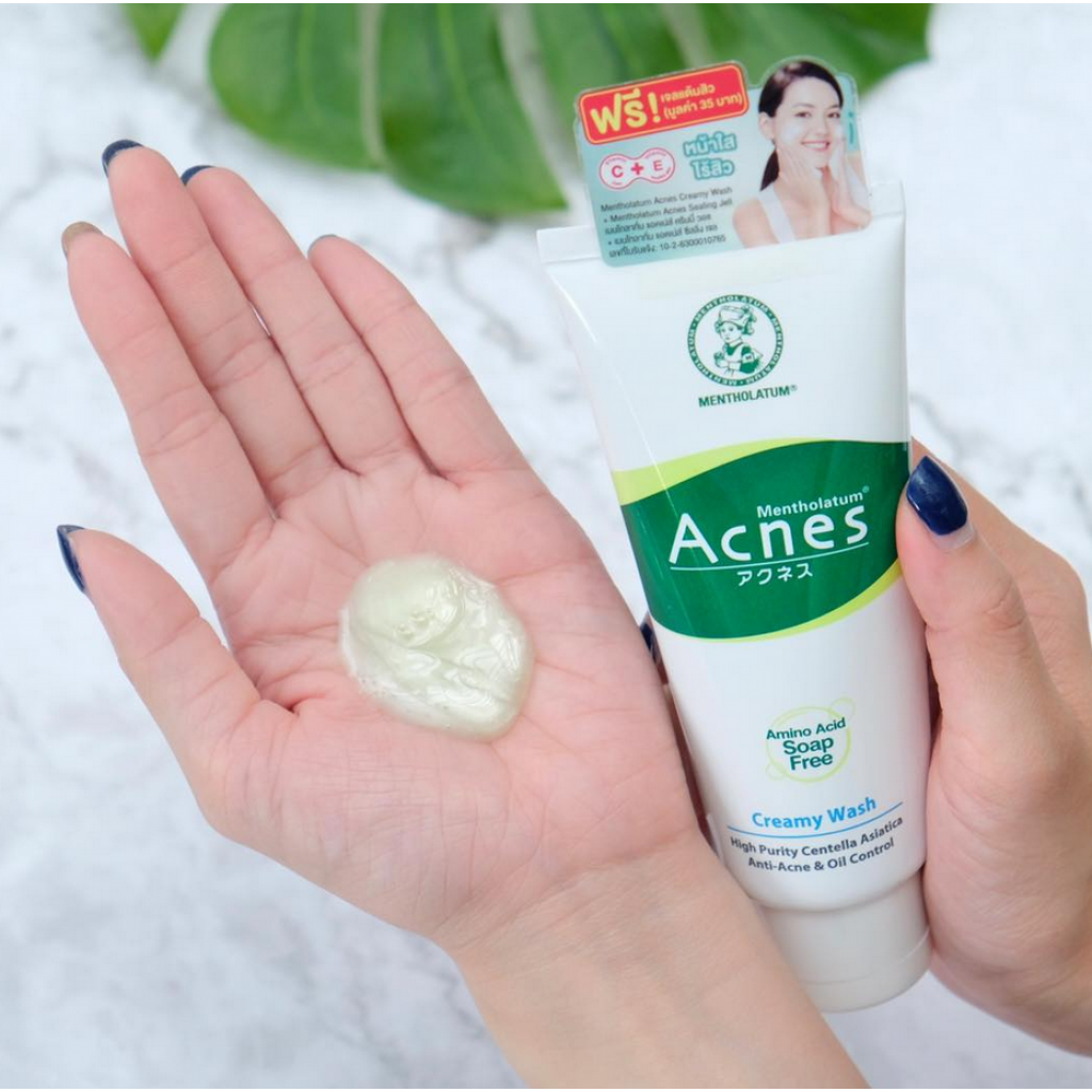 Mentholatum Acnes Foaming Cream Wash 100ml.