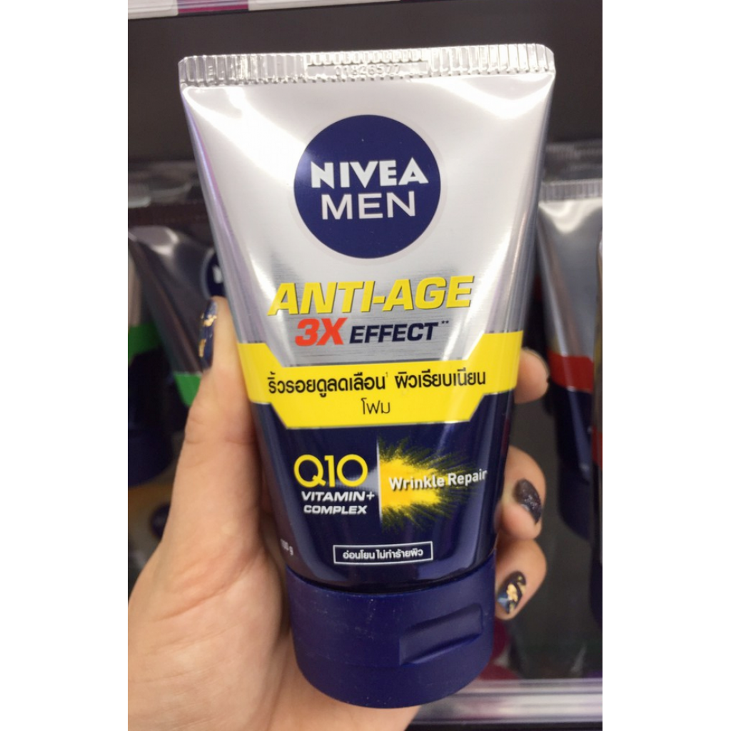 Nivea for Men Age Revitalizing Q10 Facial Foam 100ml.