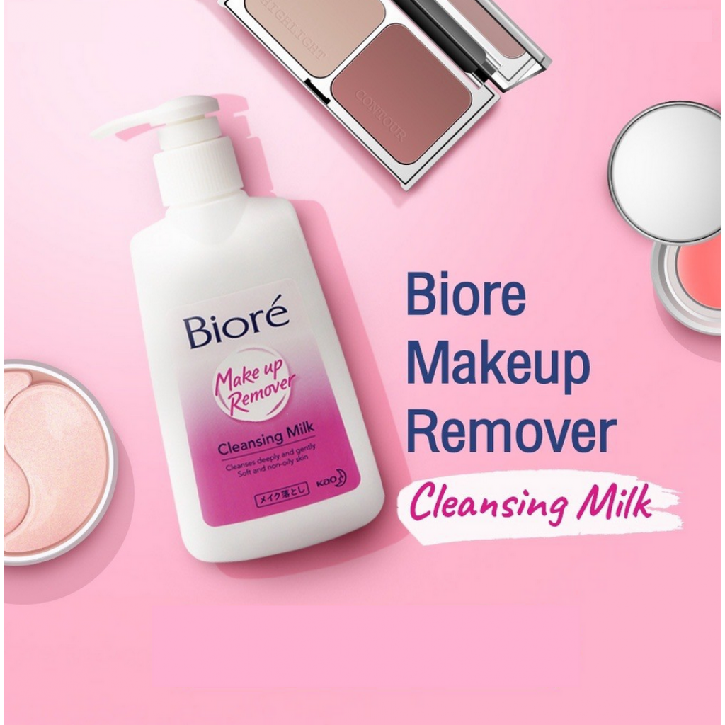 Biore Cleansing Milk Lotion Make Up Remover 180ml.