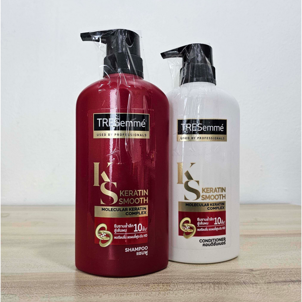 Tresemme Keratin Smooth KS Shampoo 400ml. Bonus Pack Shampoo and Conditioner 400ml.