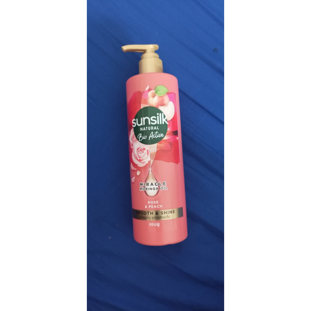 Sunsilk Natural Bio Active Rose and Peach Shampoo 380ml.