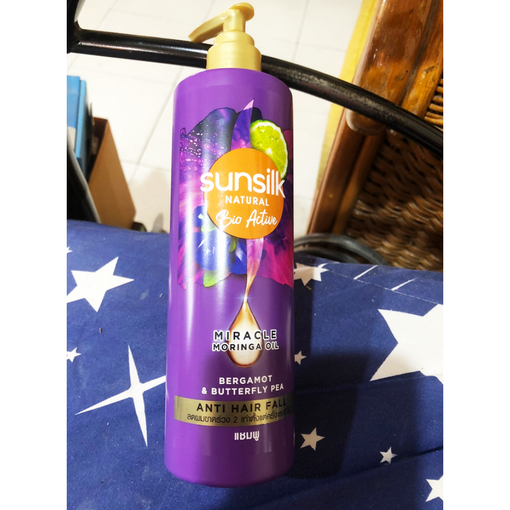 Sunsilk Natural Bio Active Bergamot&amp;Butterfly Pea Shampoo 380ml.