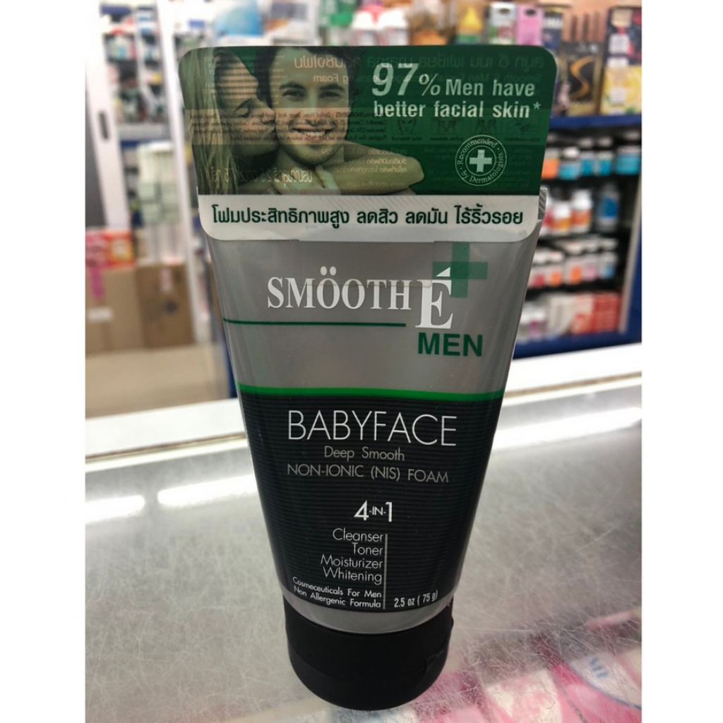 Smooth E Ideal Skin for Men Facial Foam 4.2oz.