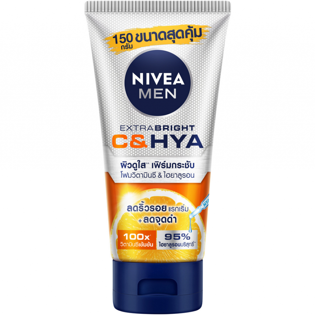 Nivea Men Bright C and Hya Age Wash 150g.