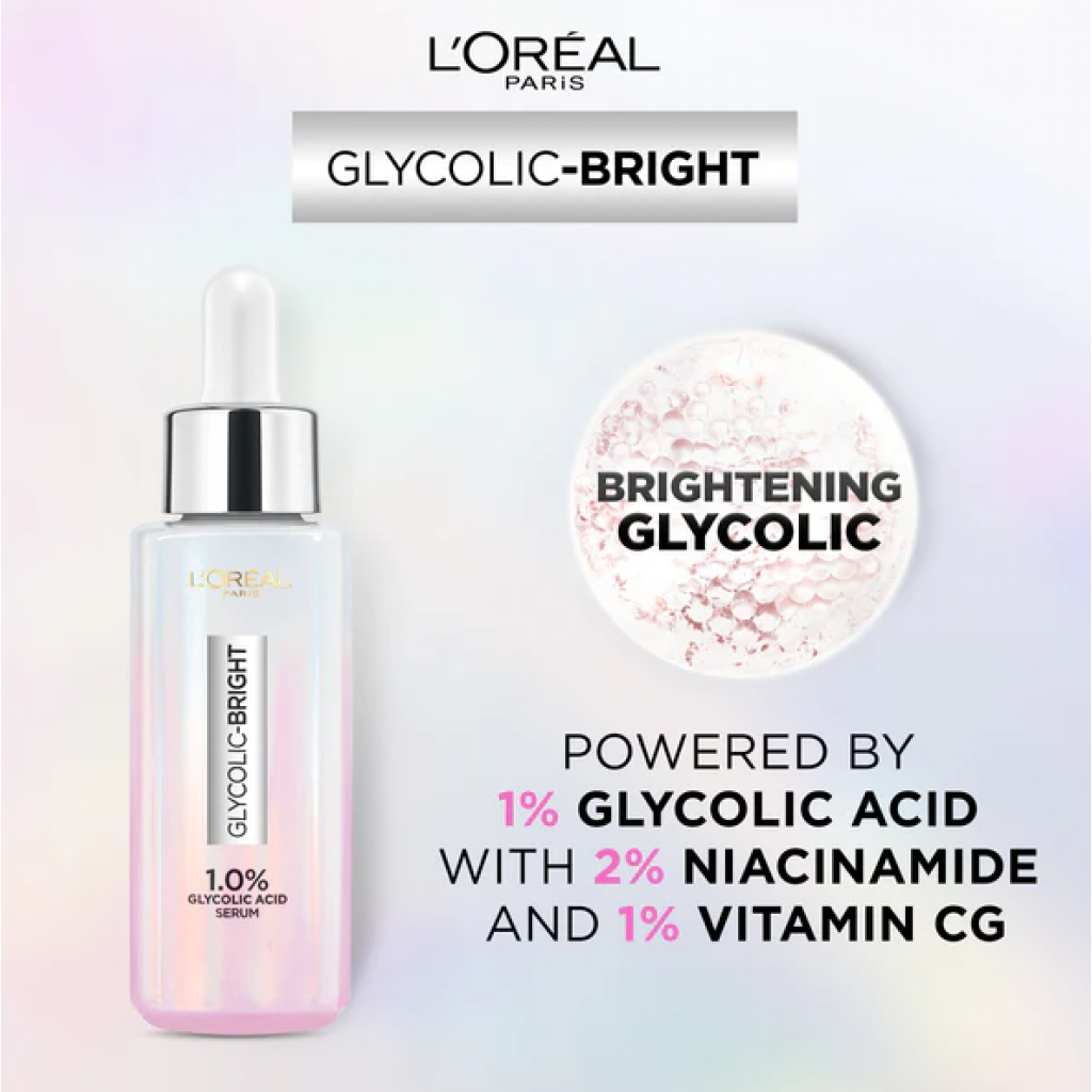 Loreal Glycolic Bright Instant Glowing Serum 30ml.