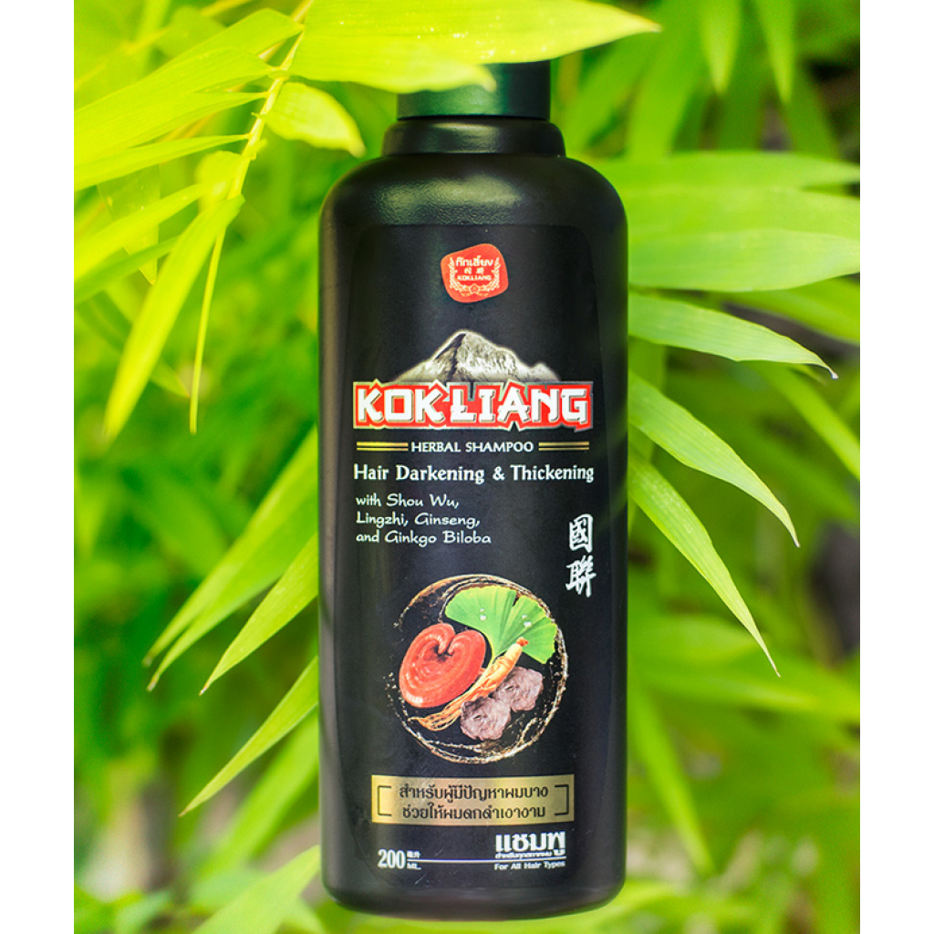 Kok Liang Hair Darkening and Thickening Shampoo 200ml.