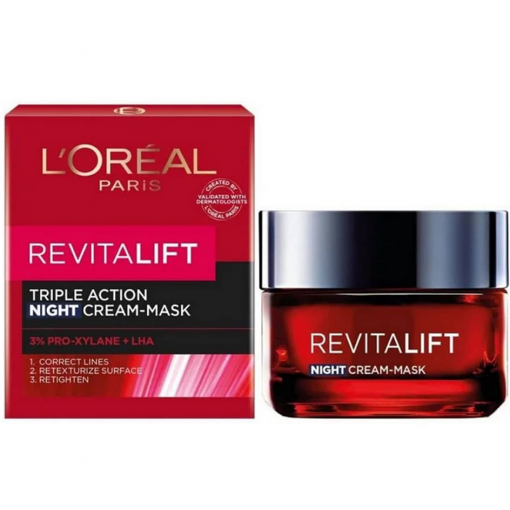 Loreal Revitalift Triple Action Night Cream Mask 50ml.