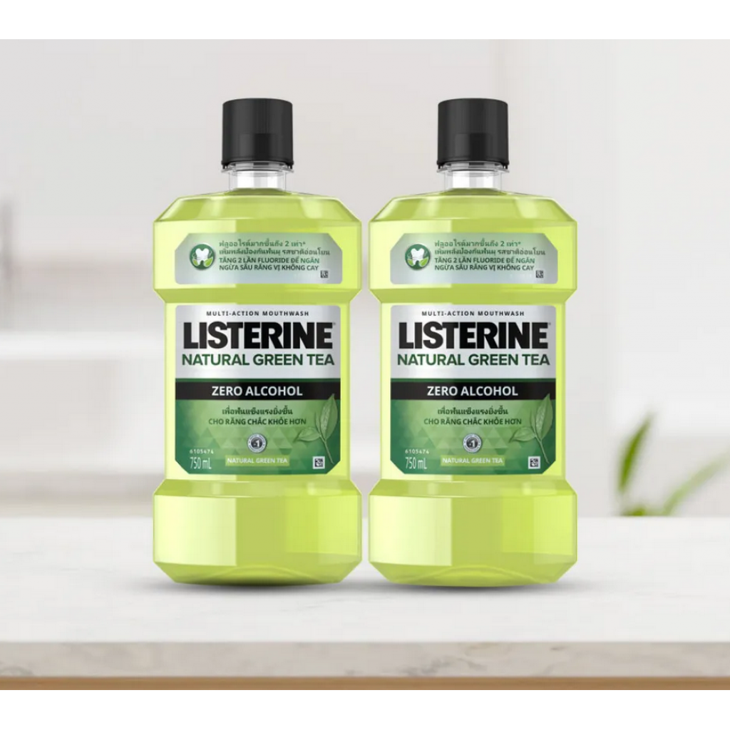 Listerine Natural Green Tea Mouthwash 750ml.