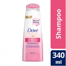 Dove Nutritive Solutions Detox Nourishment Pink Salt Moisture Shampoo 330ml.