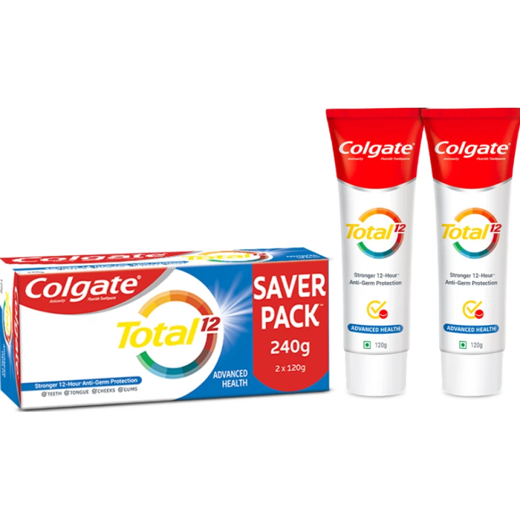 Colgate Total Advanced Fresh Gel Toothpaste 150g. Pack 2