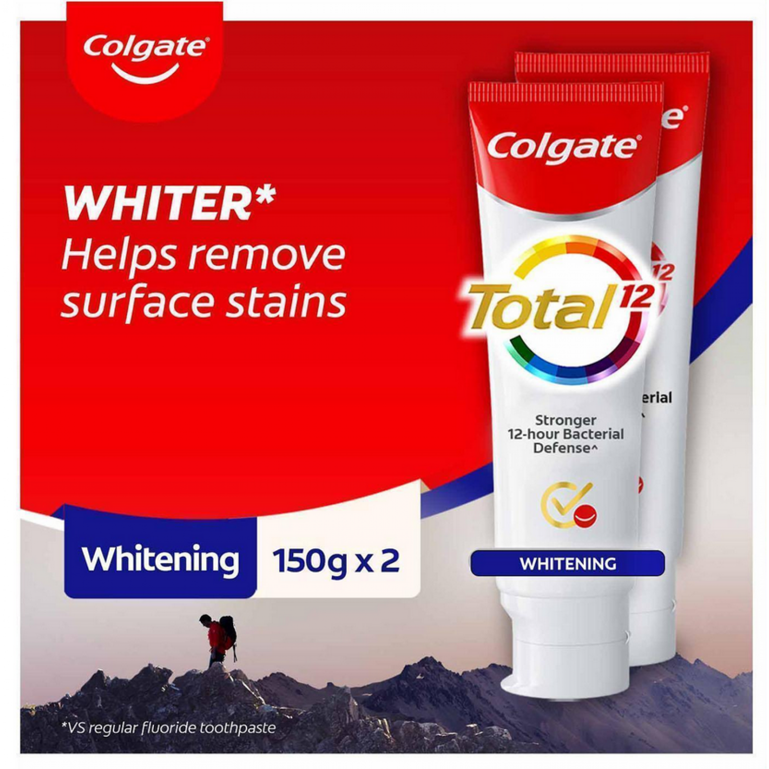 Colgate Total Professional Whitening Toothpaste 150g. Pack 2