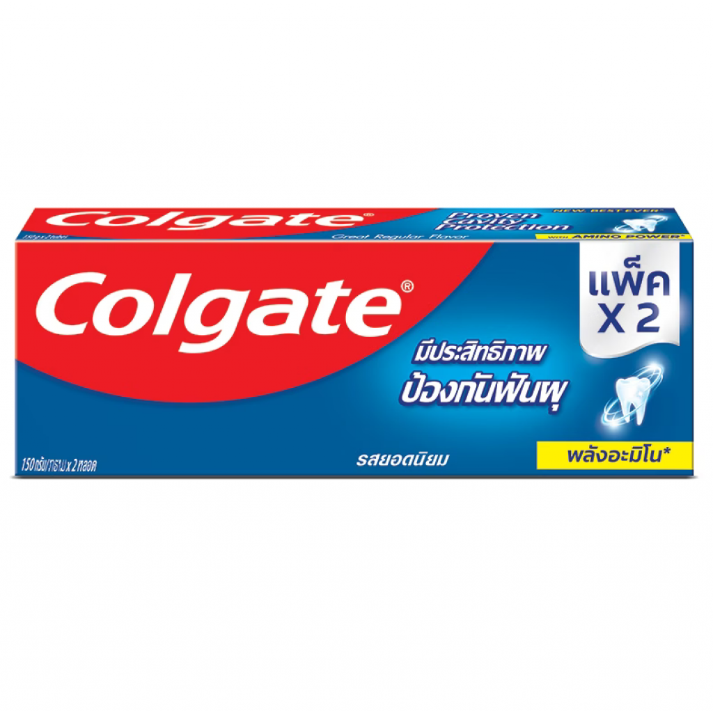 Colgate Regular Toothpaste 150g. Pack 2