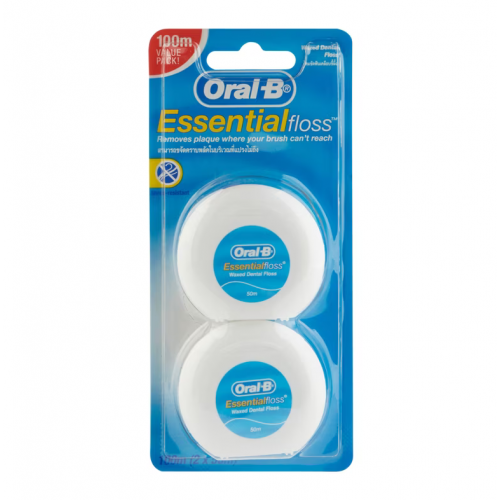 Oral B Essential Dental Floss 50m. Pack2