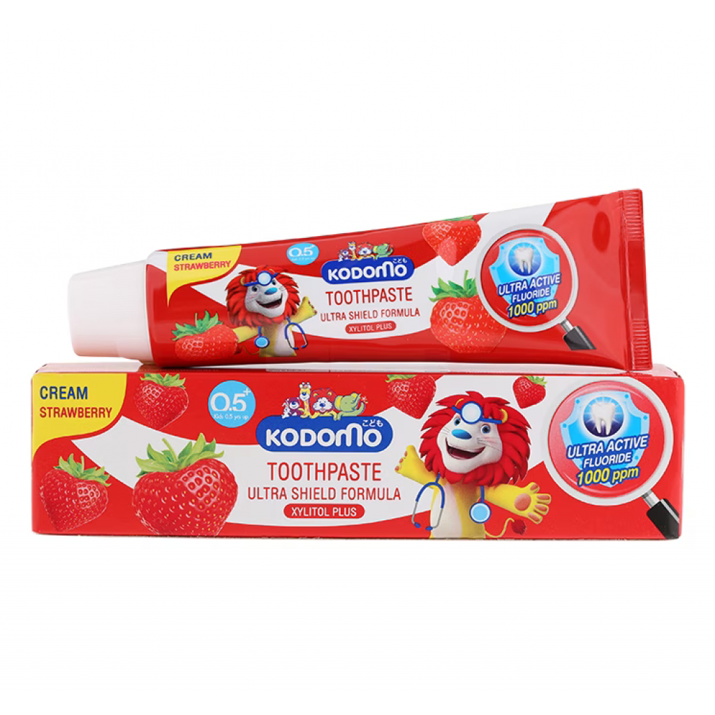 Kodomo Ultra Shield FormulaCream Strawberry Kid Toothpaste 65g.