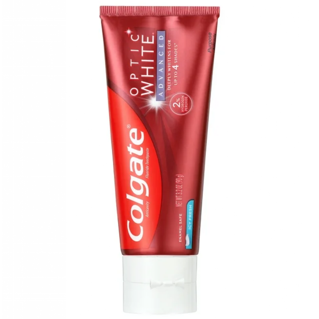 Colgate Optic White Volcanic Mineral Toothpaste 100g. Pack 2