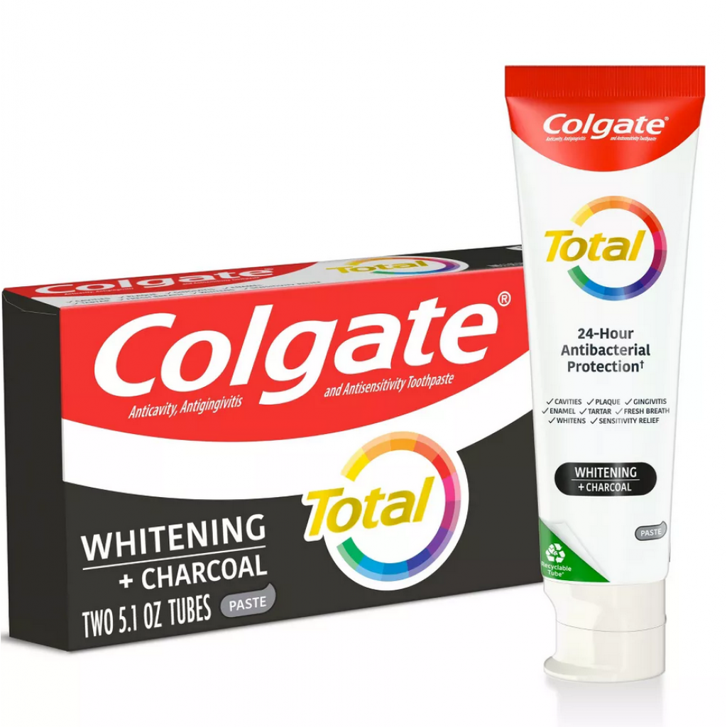 Colgate Total Charcoal Deep Clean Toothpaste 150g. Pack 2