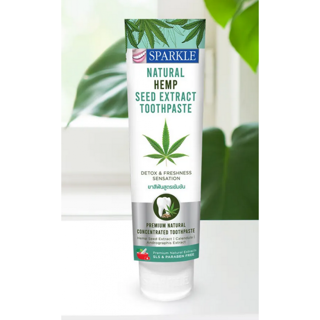 Sparkle Natural Hemp Seed Extract Toothpaste 85g.