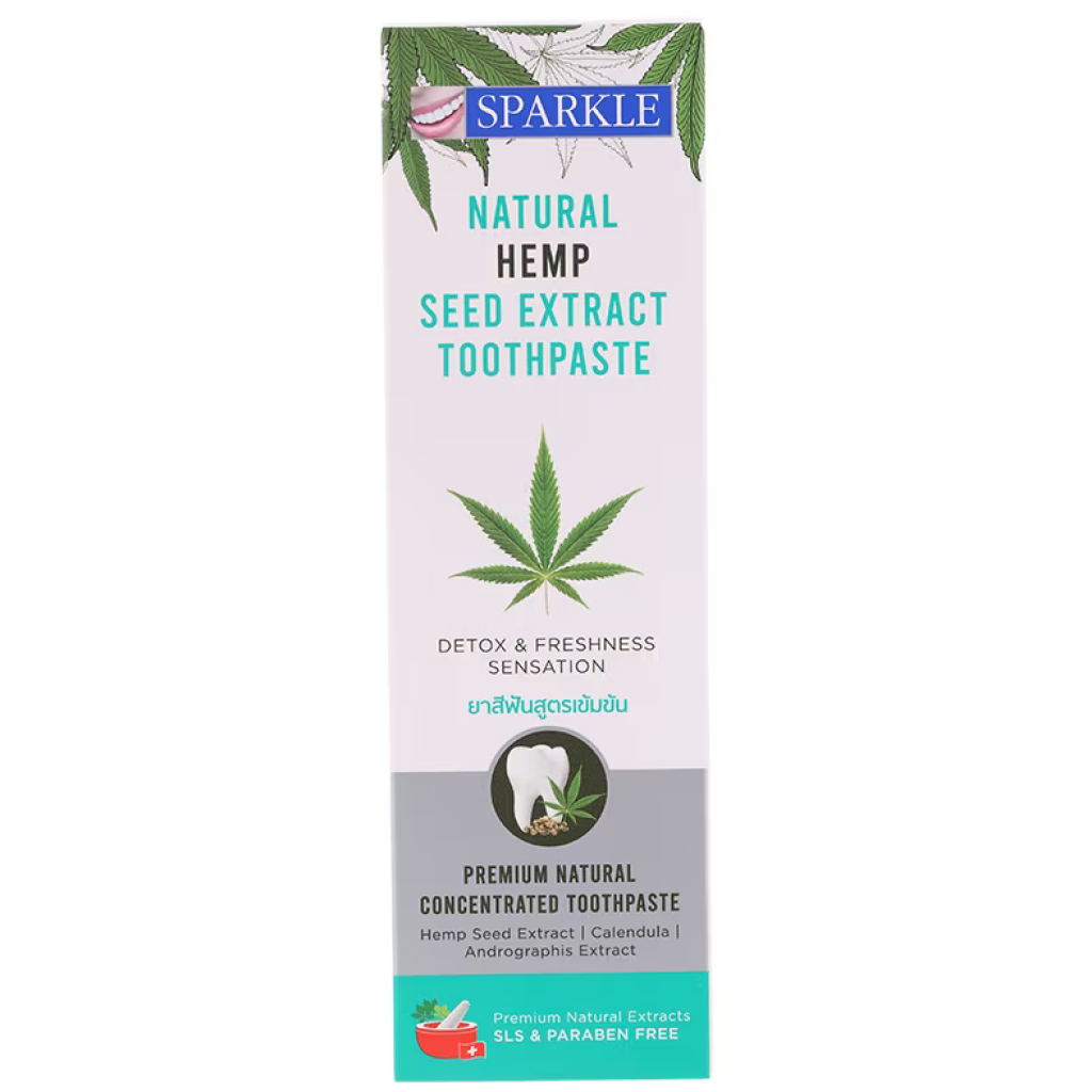 Sparkle Natural Hemp Seed Extract Toothpaste 85g.