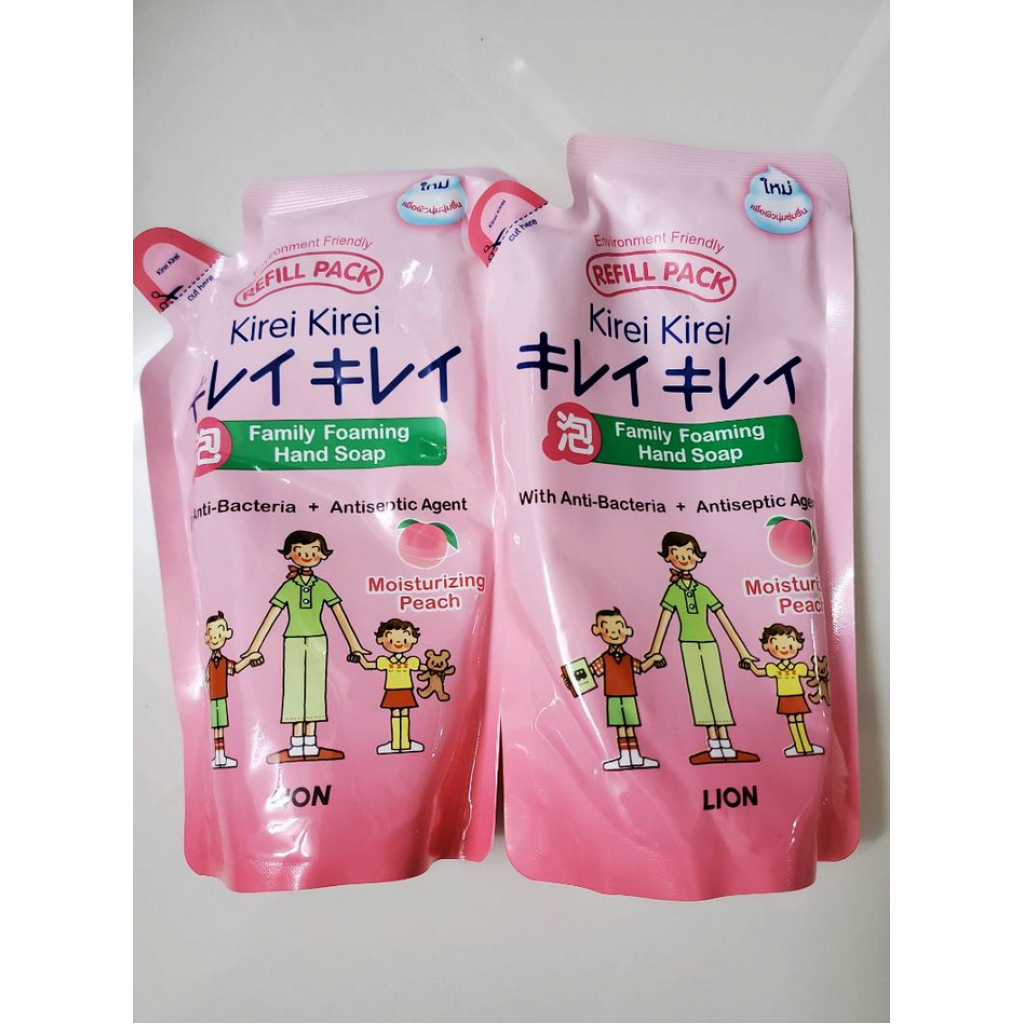 Kirei Hand Soap Peach Refill 200ml.