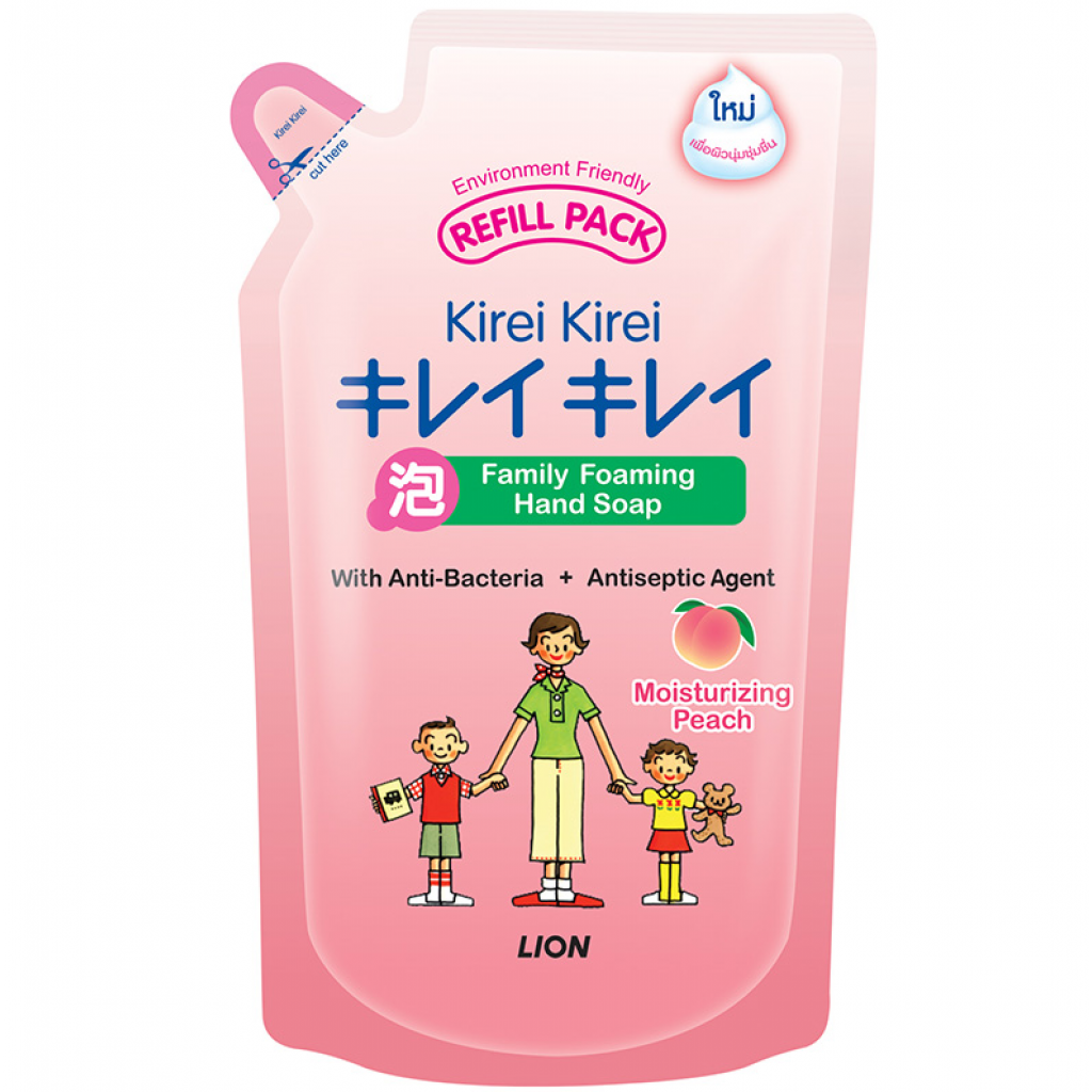 Kirei Hand Soap Peach Refill 200ml.