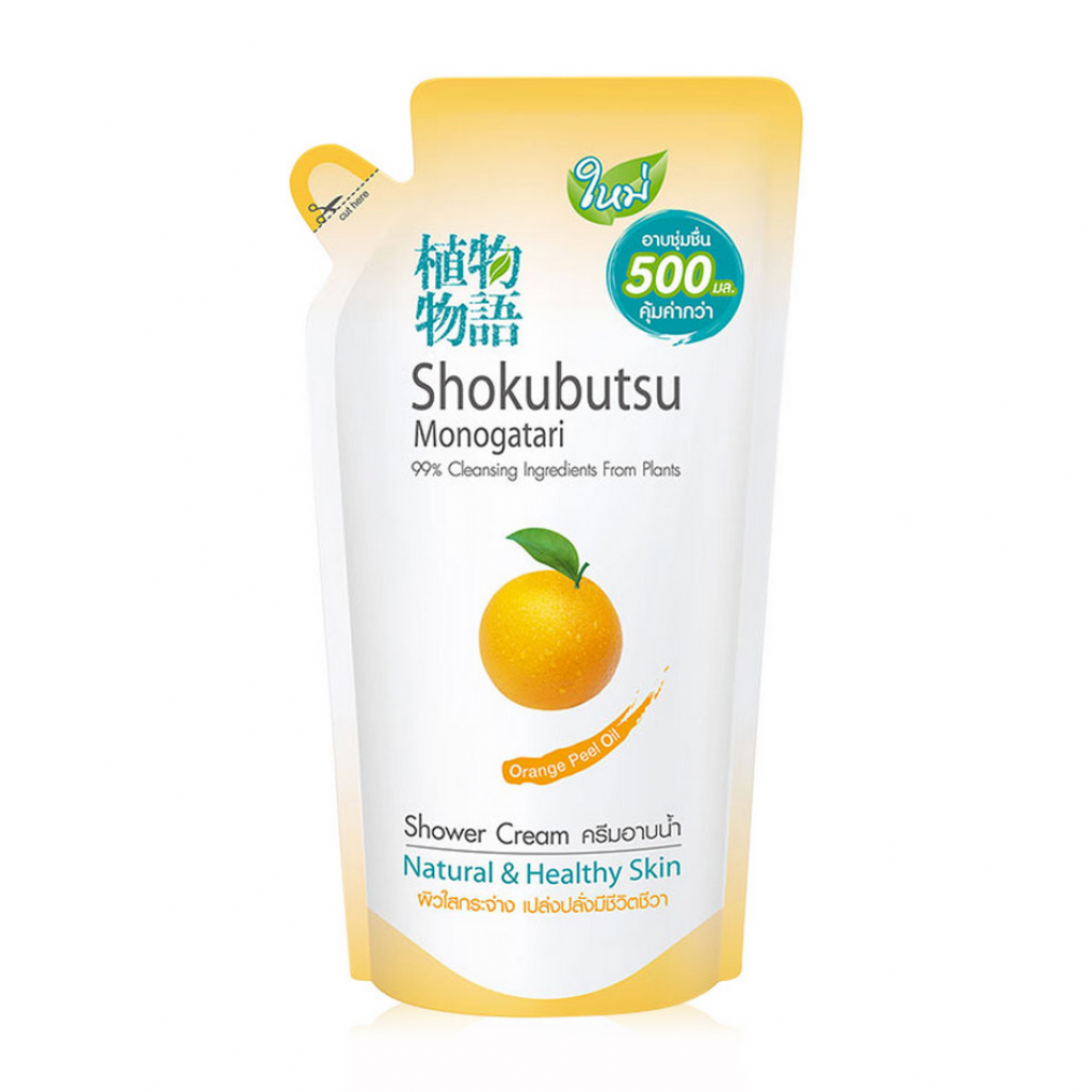 Shokubutsu Bath Orange Peel Oil 500ml. Refill