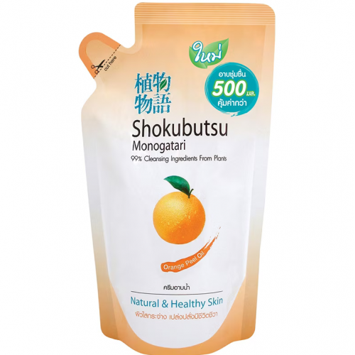 Shokubutsu Bath Orange Peel Oil 500ml. Refill