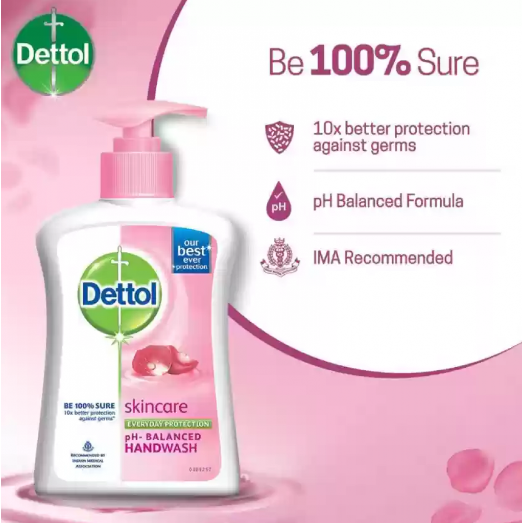 Dettol Hand Soap Hygienic Skin Care 225ml.