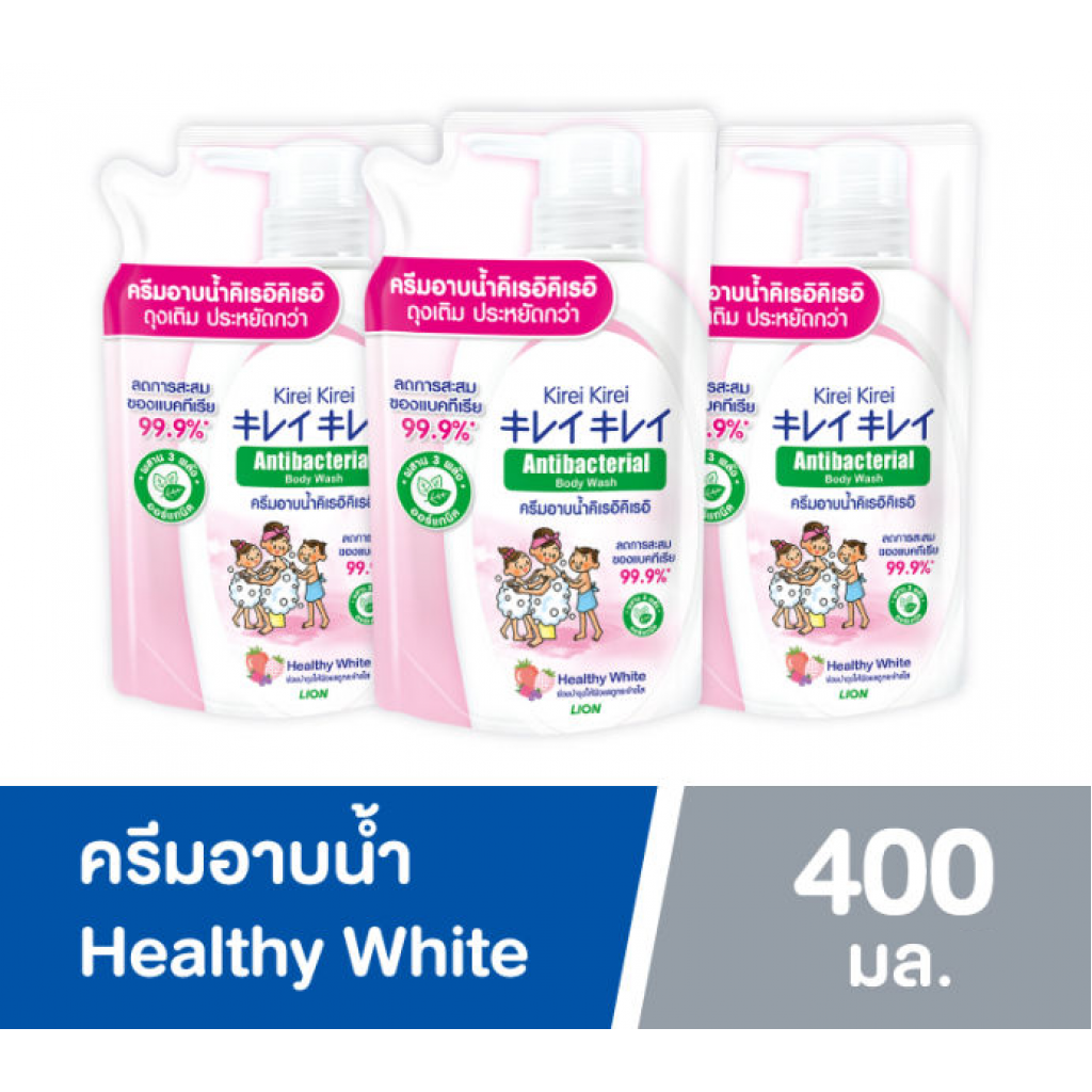 Kirei Kirei Antibacterial Body Wash Healthy White 400ml.