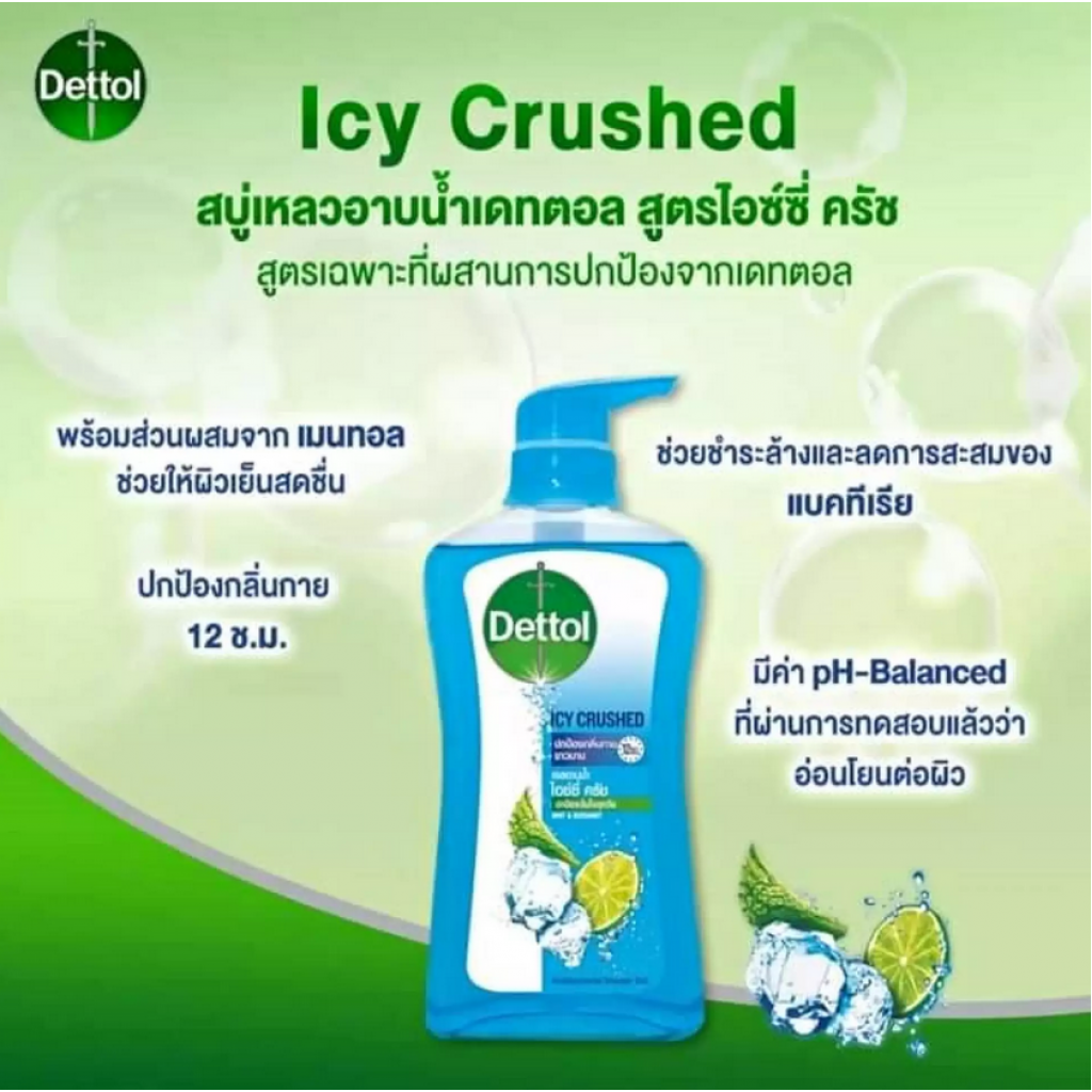 Dettol Shower Gel Icy Crushed 500ml.