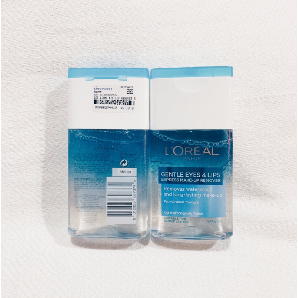 Loreal Lips and Eyes Make Up Remover Cleaning 125g. Double Pack