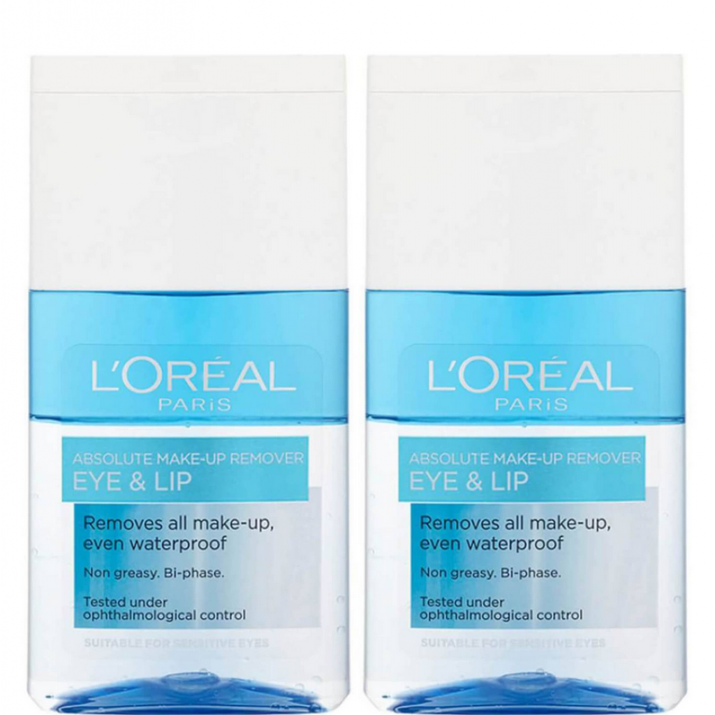 Loreal Lips and Eyes Make Up Remover Cleaning 125g. Double Pack