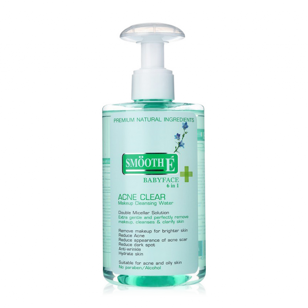 Smooth E Acne Clear Makeup Cleansing Water 300ml.