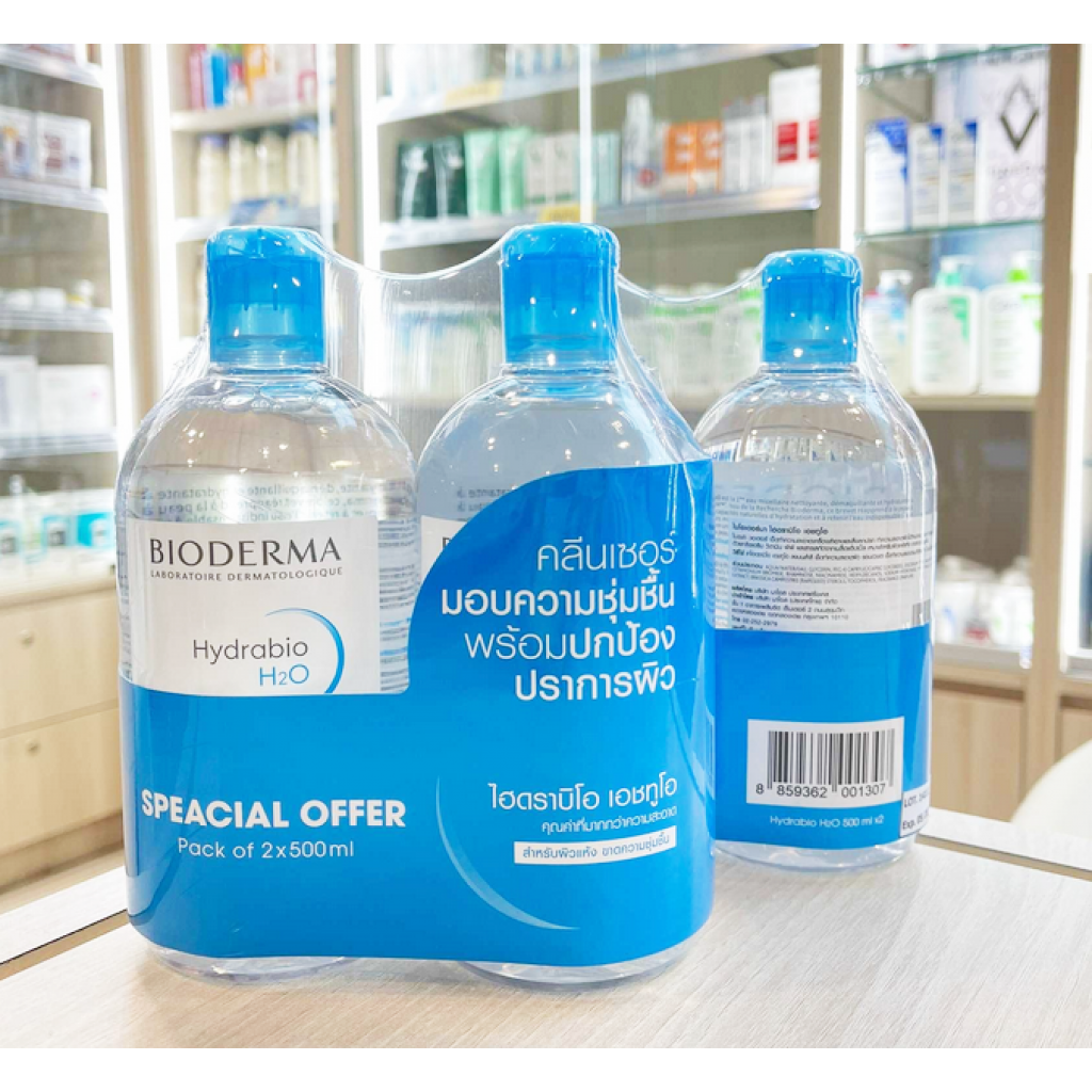 Bioderma Hydrabio H2O 500ml. Twin Pack