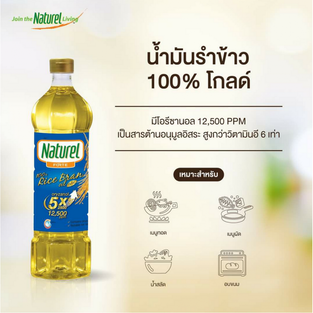 Naturel Forte Rice Bran Oil Gold 1ltr.