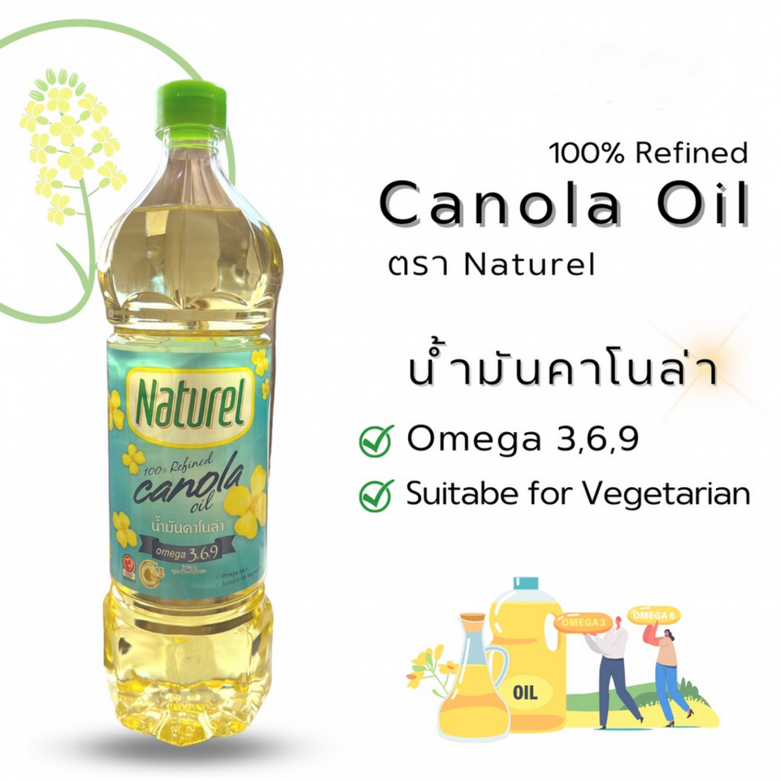 Naturel Pure Canola Oil 1ltr