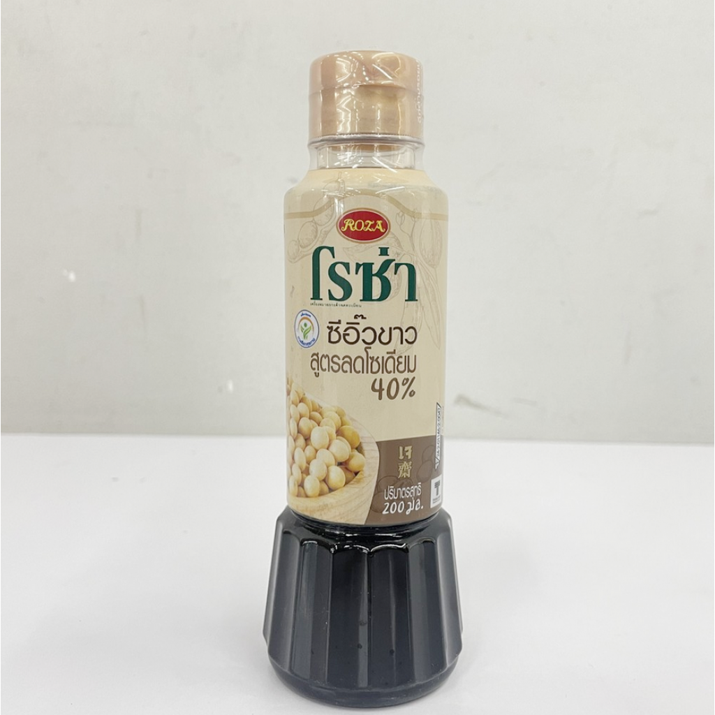 Roza Light Soy Sauce Low Sodium 40percent 200ml.