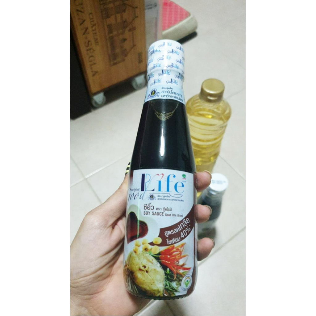 Good Life Soy Sauce 40percent Less Sodium Formula 200ml.