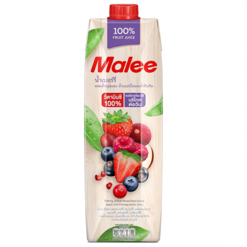 Malee Healti Plus Berry Mixed FruitJuice With Collgen and GarcinicExtract 1ltr.