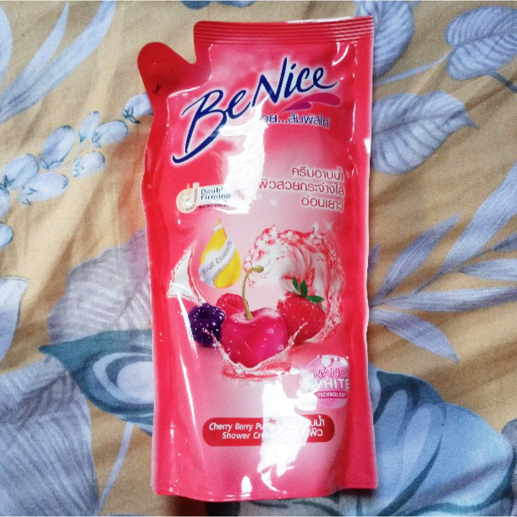 Benice Cherry Berry Purify Shower Cream 400ml.Refill