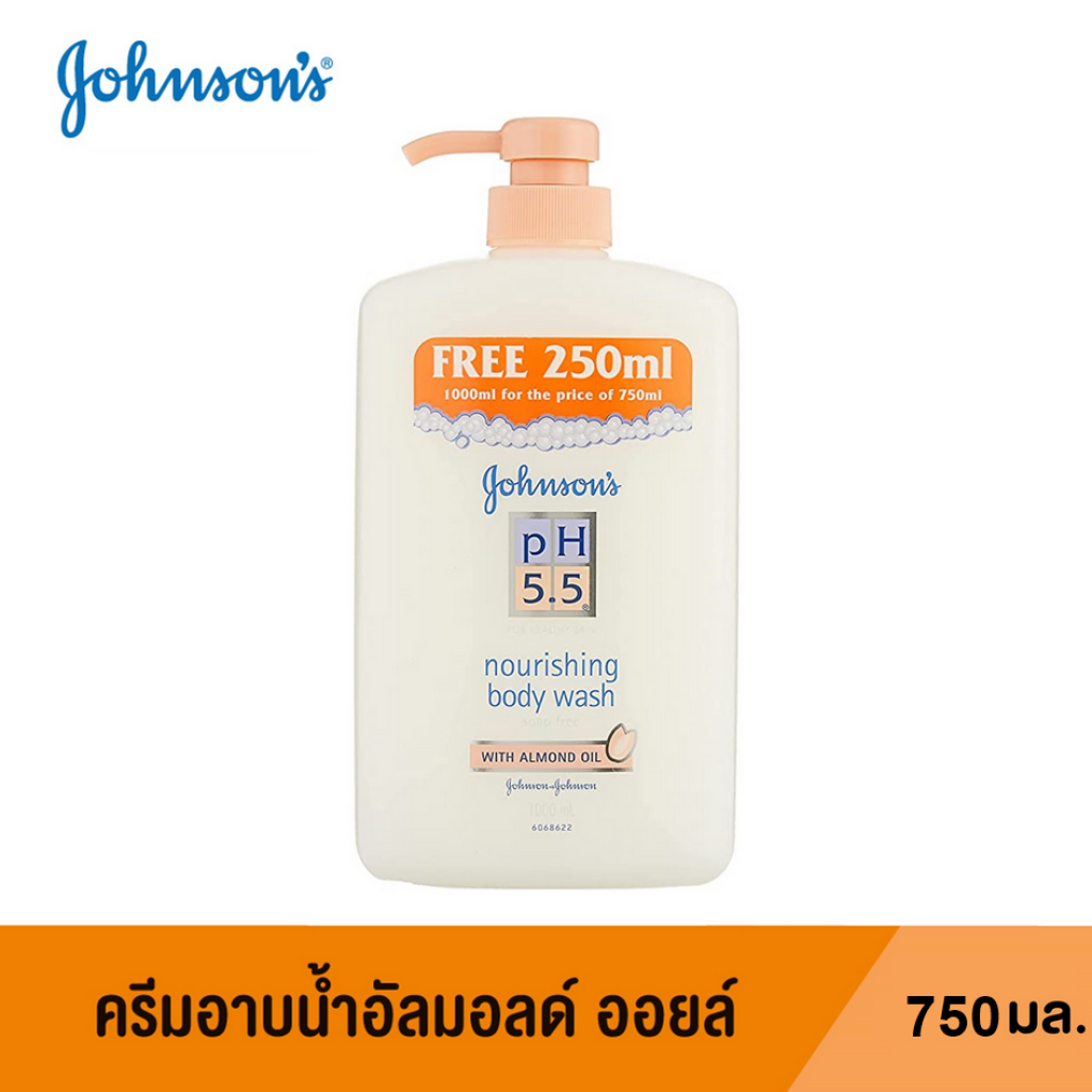 Johnson PH 5.5 Nourishing with Almond Oil Body Wash 750ml