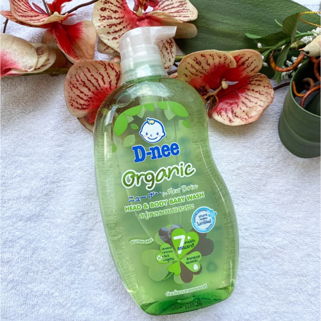 D-nee Pure Head and Body Baby Wash Organic Liquid Soap 800ml.