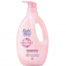 Babi Mild White Sakura Head and Body Baby Bath 800ml.