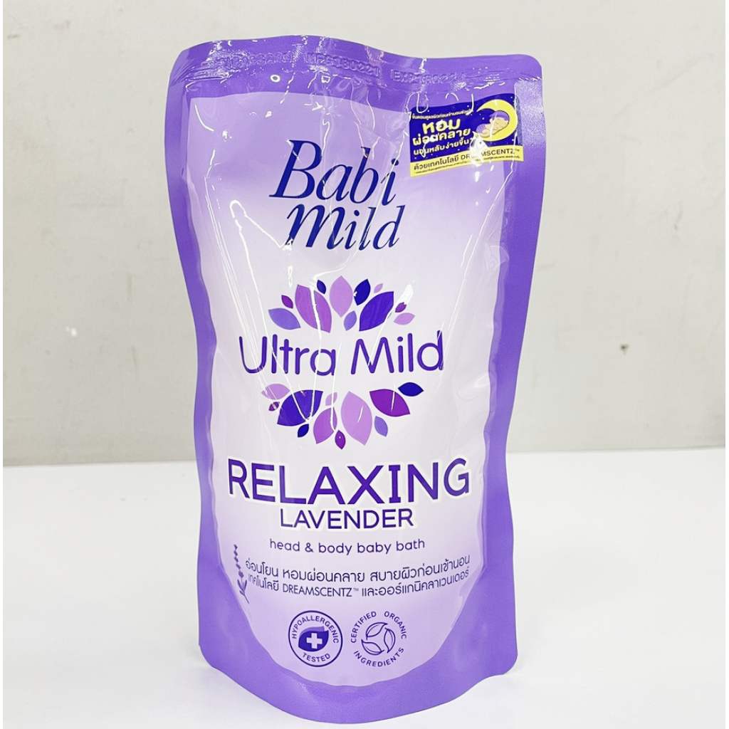 Baby Mild Relaxing Lavender Head and Baby Bath Refill 700ml.