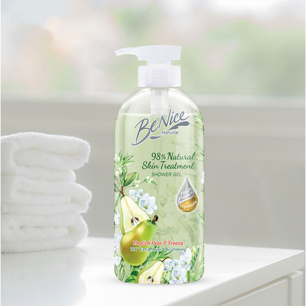 Benice Natural Skin Treatment Shower Gel 450ml.