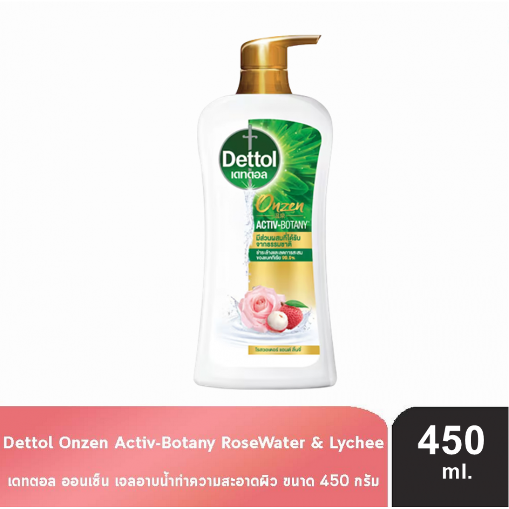 Dettol Shower Gel Rosewater Lychee 450g.