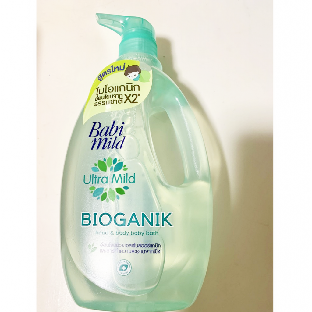 Babi Mild Bioganik Head and Body Baby Bath 800ml.